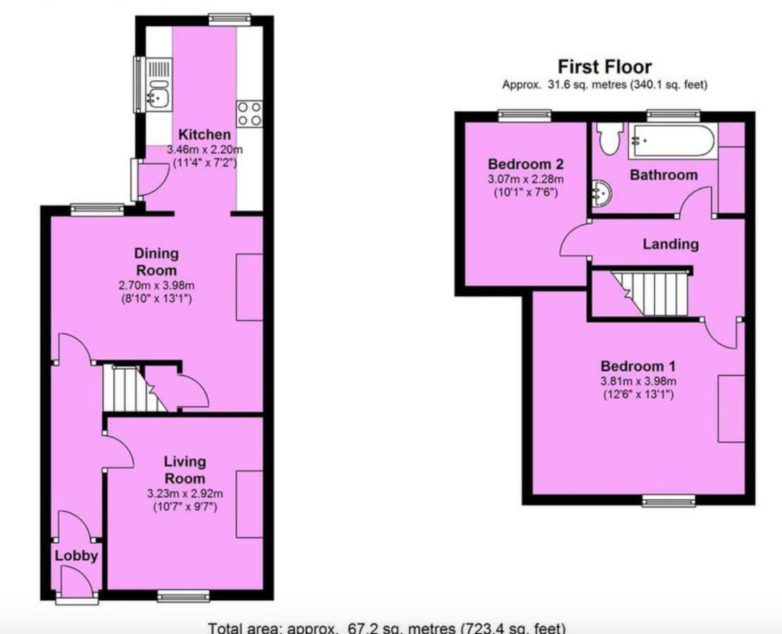 Entire 2-Bedroom House With Garden York Eksteriør billede